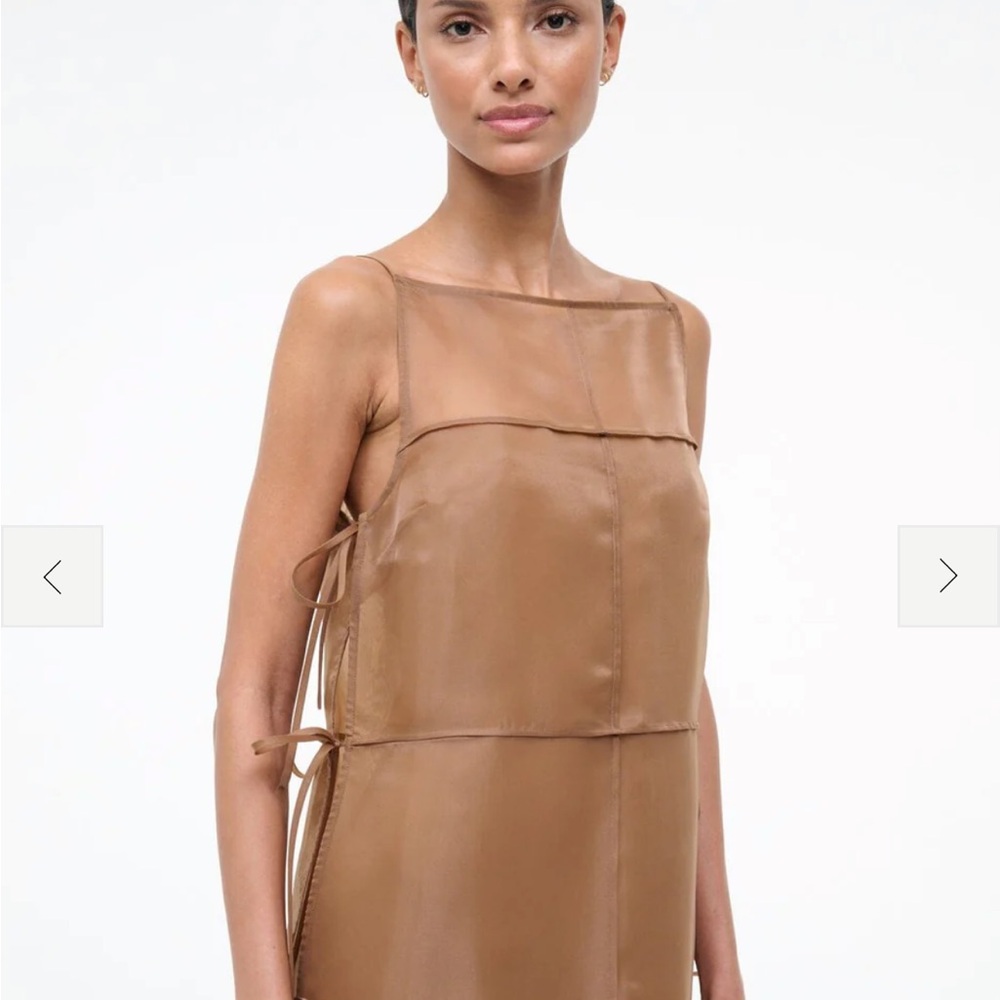STAUD Chandler Tan Sheer Dress - Picture 5 of 6
